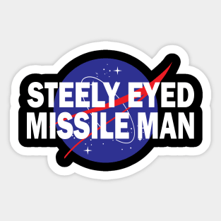 NASA Logo Inspired "Steely-Eyed Missile Man" Sticker